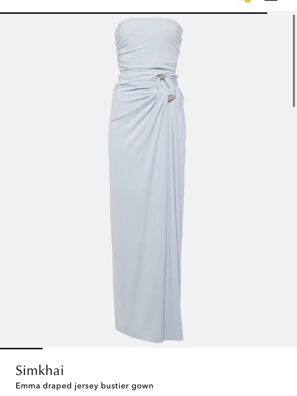 Simkhai Emma Light Blue Bustier Dress